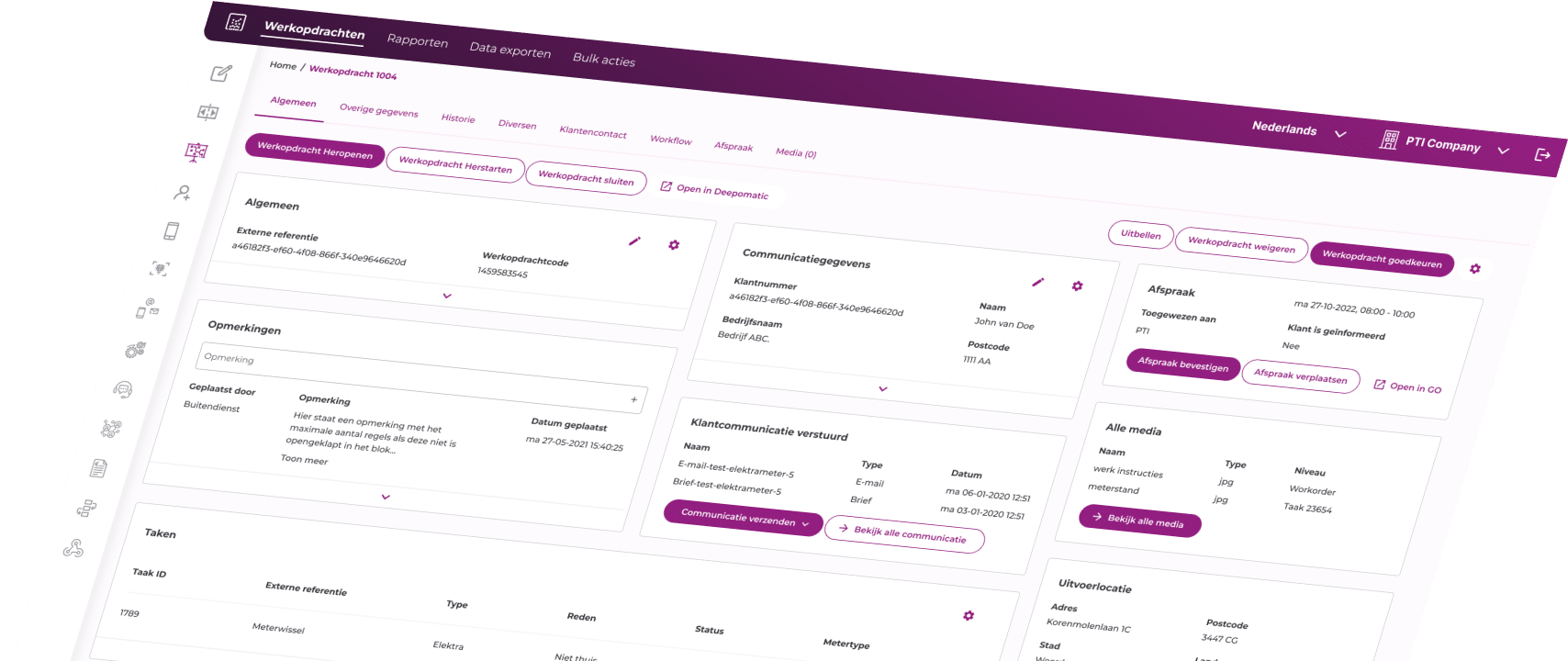 Platform dashboard